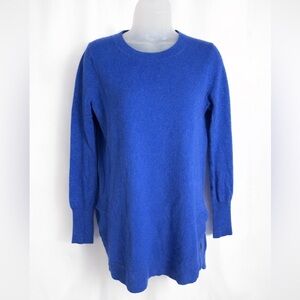 J.Crew Reimagined Blue Wool-Blend Split-Hem Sweater |
Women's XS